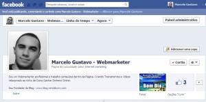 pagina de fans do Marcelo Gustavo
